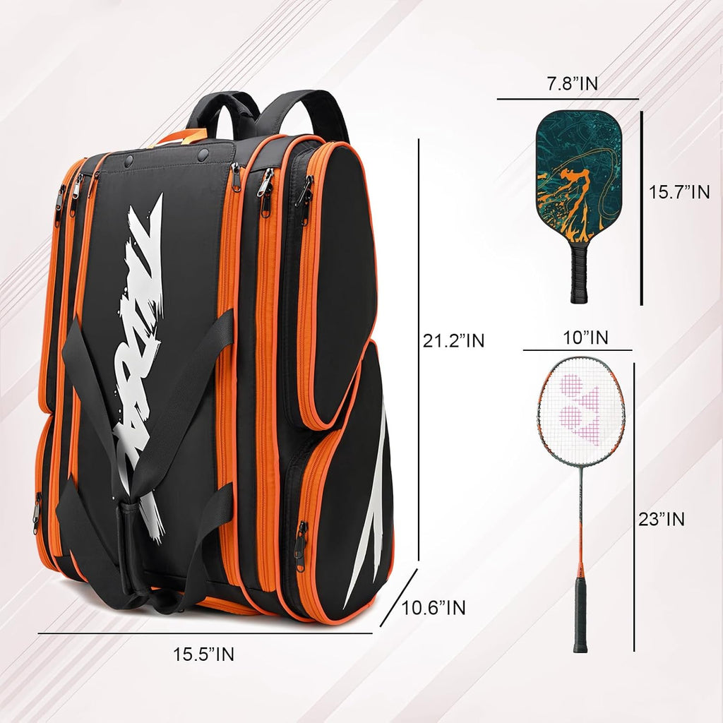 TILDOSAC Bolsa de pickleball \u2013 Bolsa grande de paleta para 4 p...