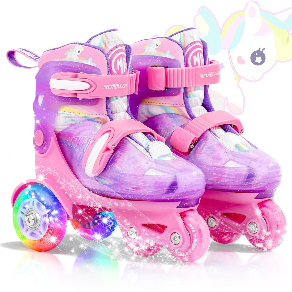 METROLLER Patines de equilibrio con ruedas ajustables para niños pe...