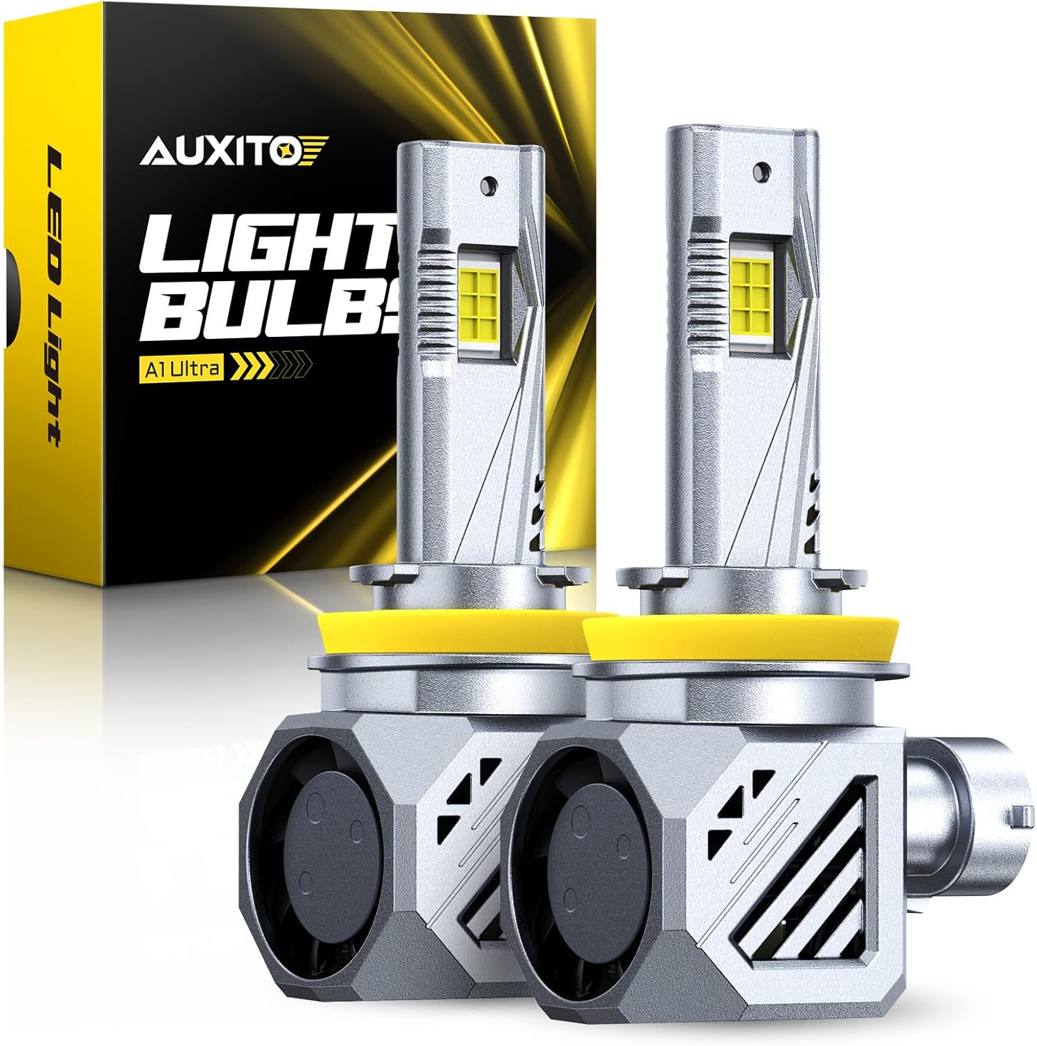 AUXITO Bombillas H11 H8 H9, 48000 lúmenes, 1000% más brillante, luz...