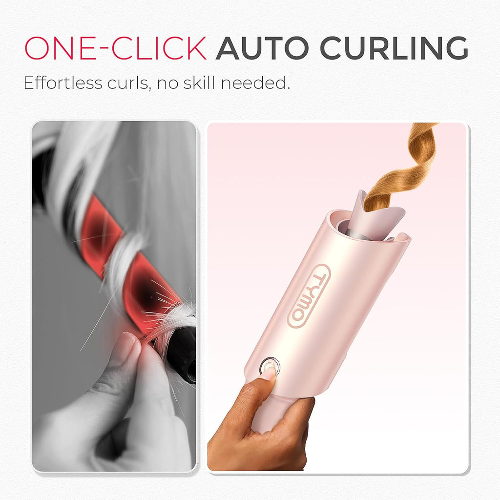 TYMO Rizador Automático Giratorio - TYMO CURLPRO Varilla de Ondas d...