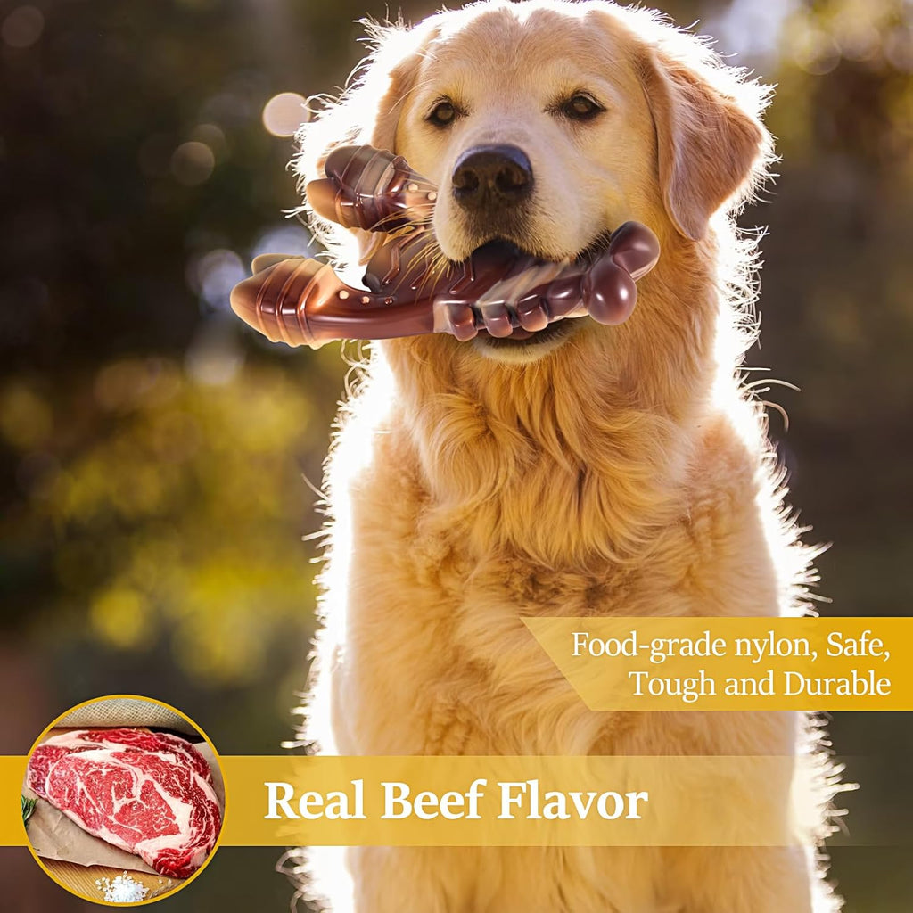 NEZIN Juguetes masticables para perros, juguetes indestructibles pa...