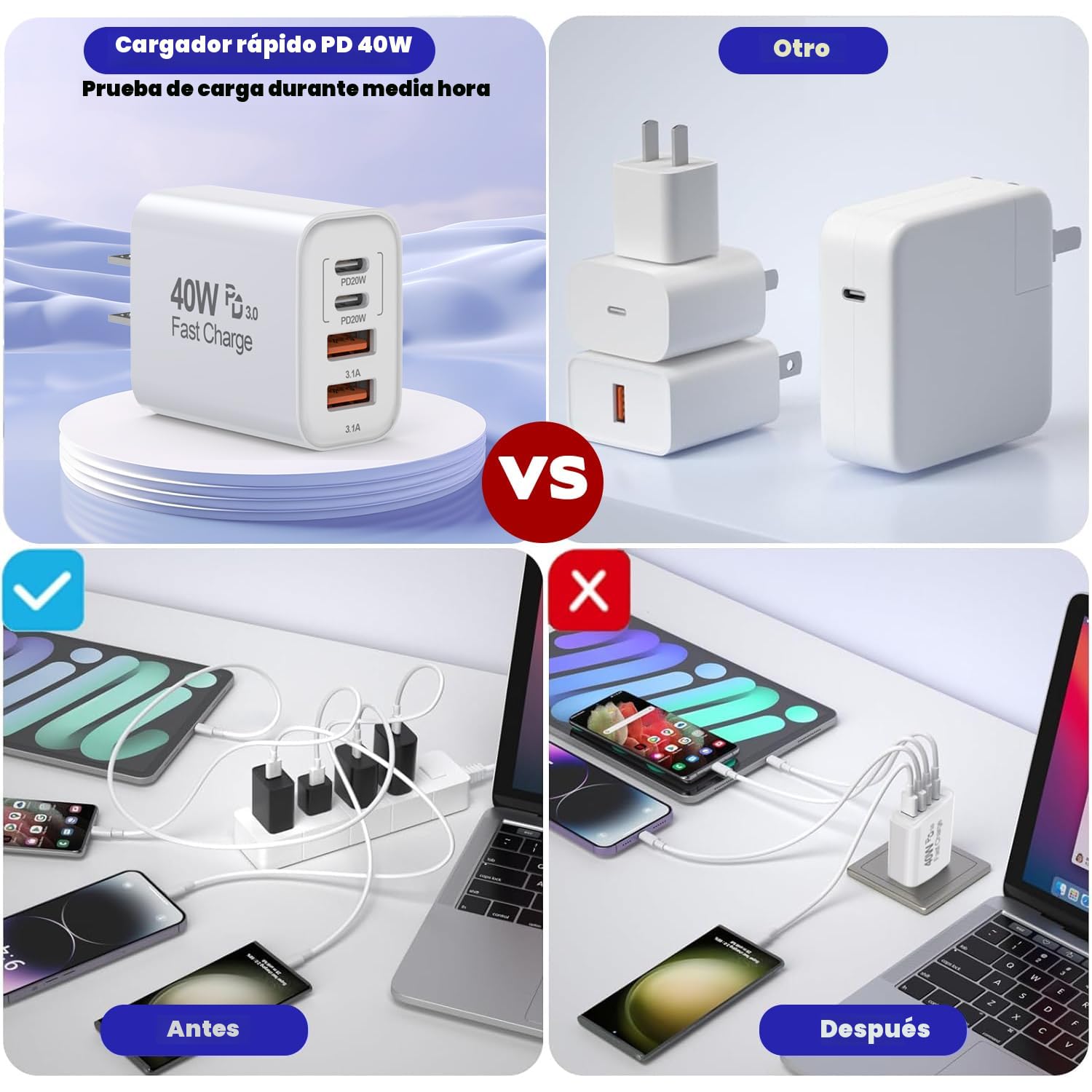 Cargador de 10 pies para iPhone 17, 16, 15 Pro, paquete de 2 cables...