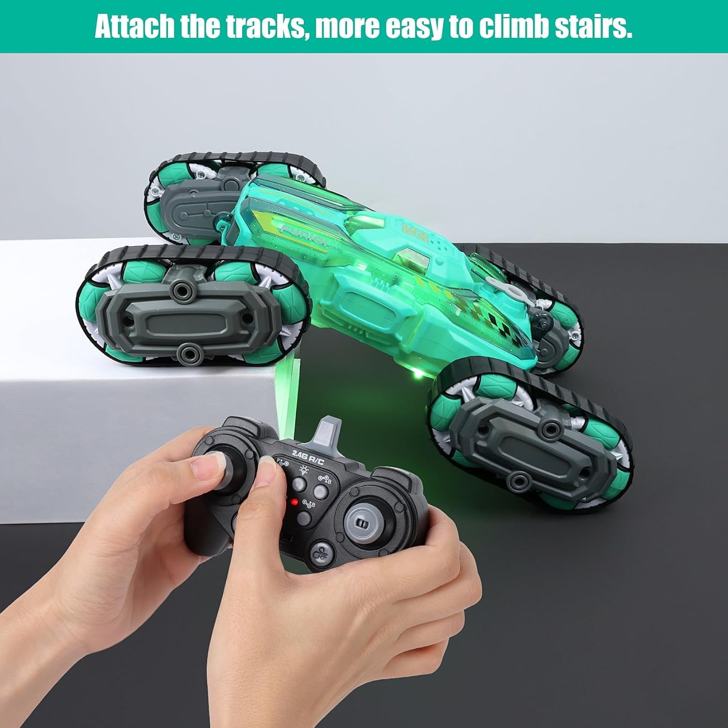 FUNiOi Cool 8WD RC Stunt Car para niños de 6, 7, 8-12, 13, 14 años...
