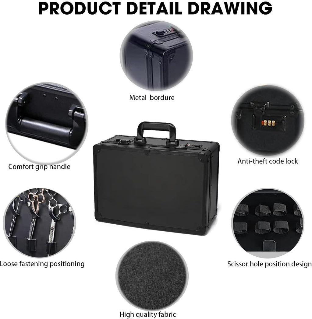 GGAIFbp Estuche de peluquero portátil para cortapelos y suministros...