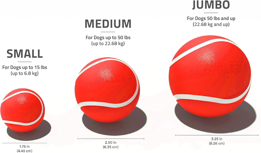 Playology Juguetes para perros | Bola masticable chirriante \u2013...