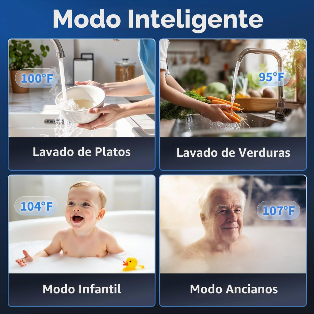 Ranein Gen II Calentador de agua sin tanque de gas natural, 3.6 GPM...
