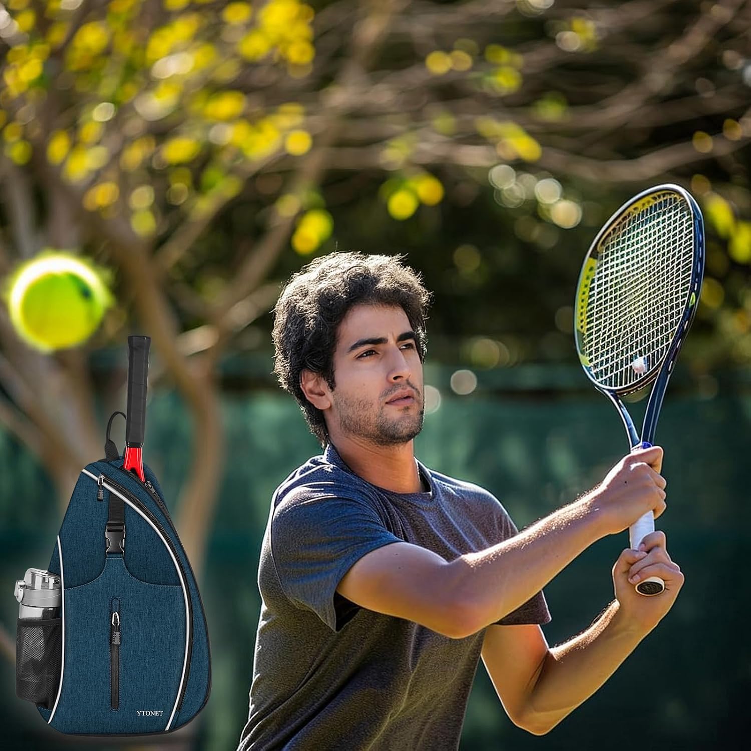 Ytonet - Bolsa de tenis, mochila de tenis para colgarse, bandolera...