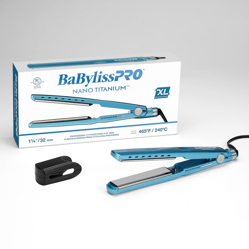 BabylissPRO Nano Titanium Ionic Plancha de pelo, plancha profesiona...
