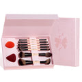 Jessup Juego de brochas de maquillaje con esponja de maquillaje, 7...