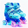 LKD Patines de ruedas para niños y niñas, 4 tamaños, ajustables, co...