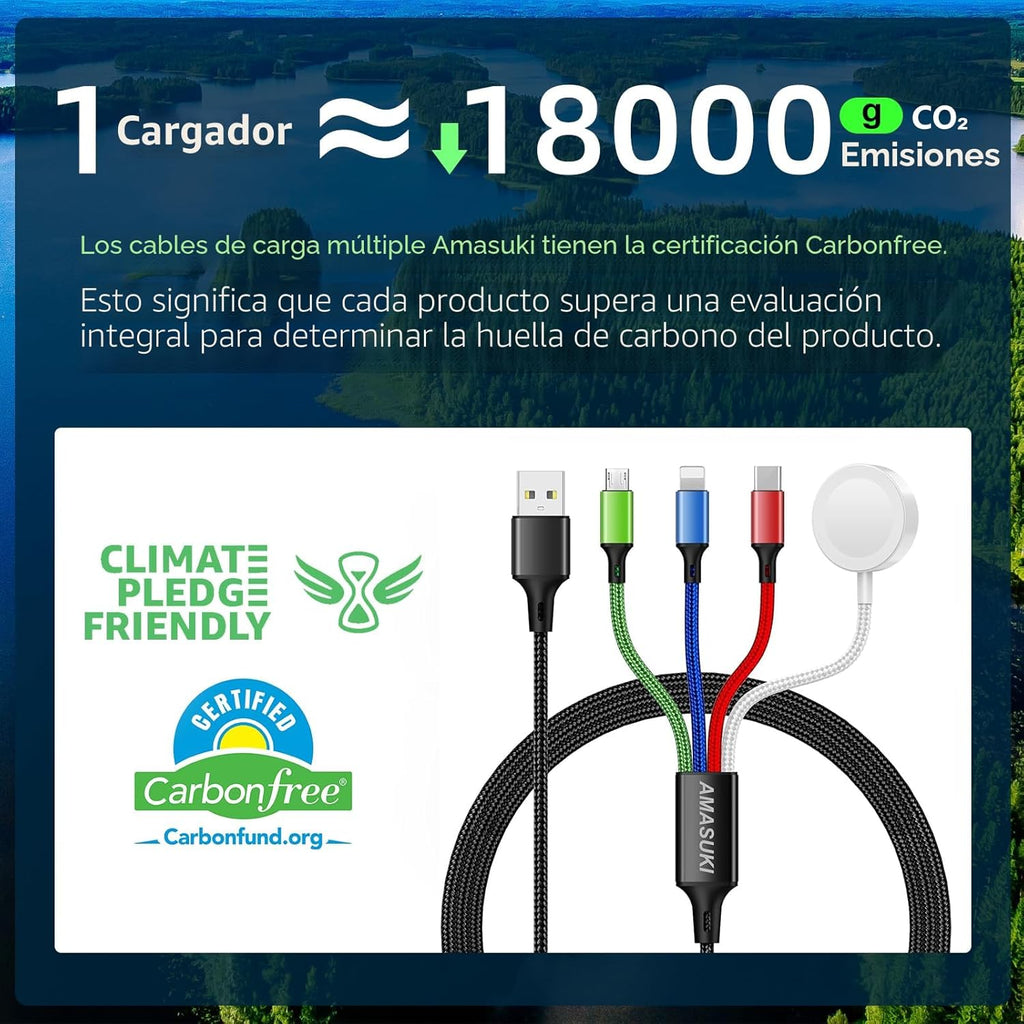 Esenciales de viaje, 4 en 1 para Apple Watch, cargador de iPhone, c...