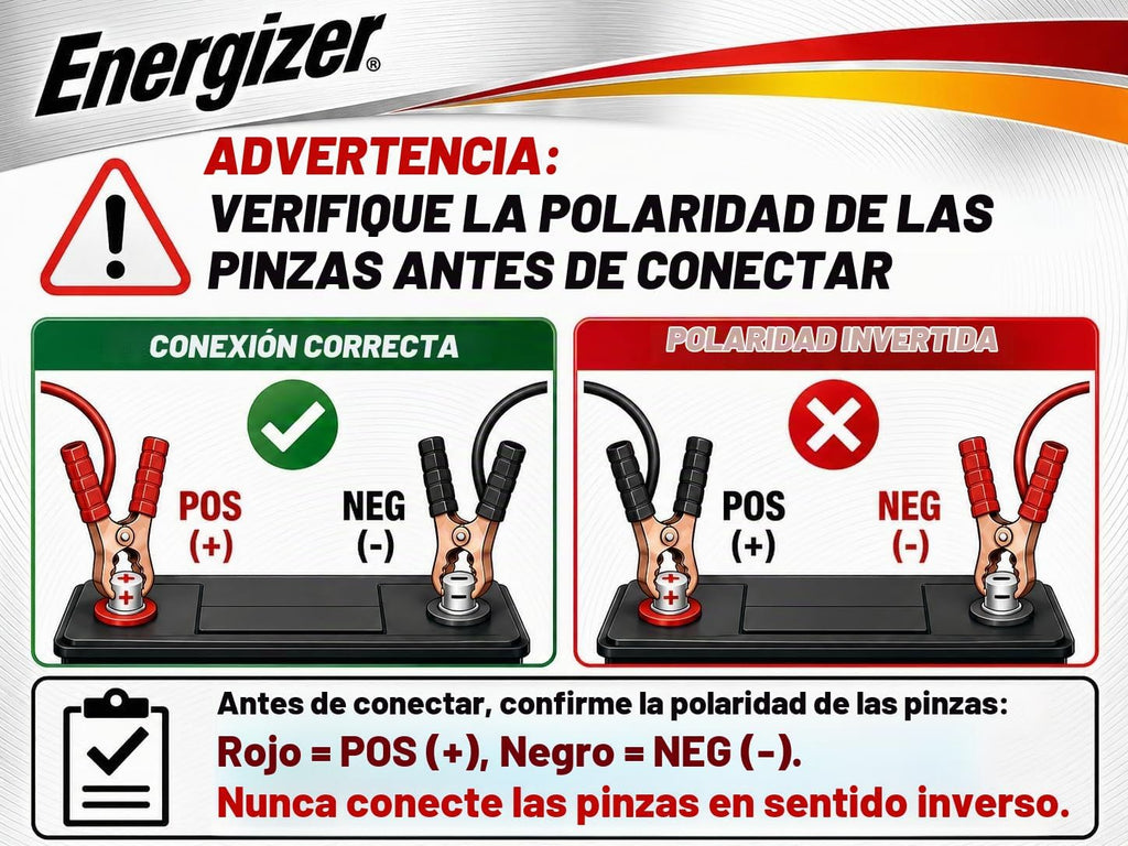 Energizer Cables de puente para batería de auto, cables de refuerzo...