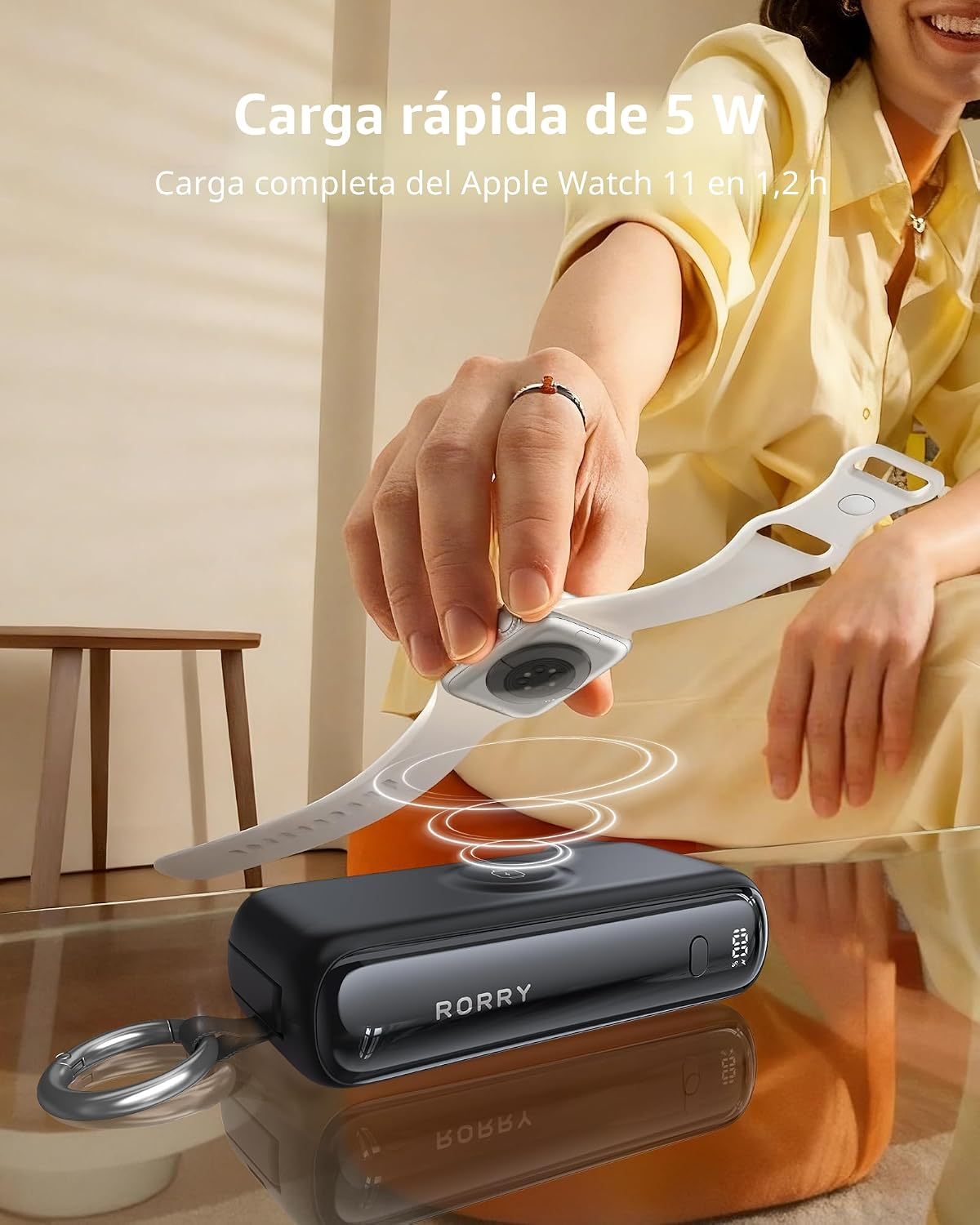 RORRY Cargador portátil Flow, cargador de batería de carga rápida d...