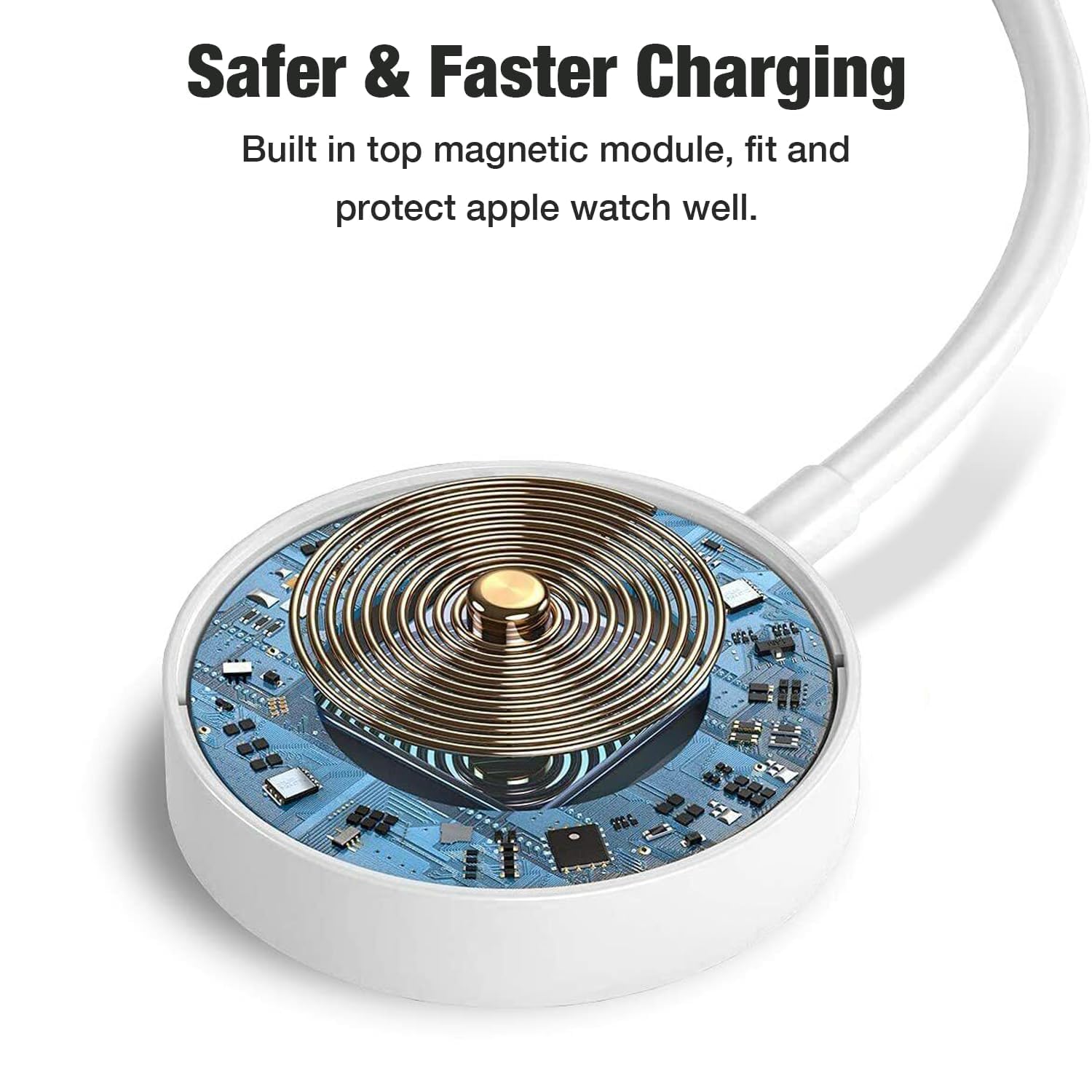 Carga rápida para cargador de Apple Watch, cable de carga extra lar...