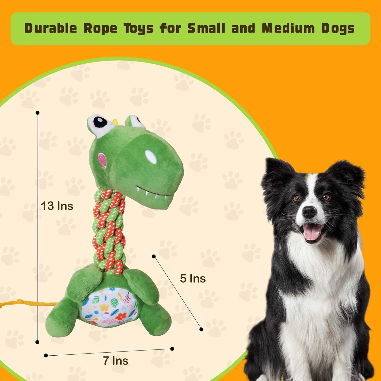 DSUMD Knots Twists Juguete para Perros, Juguete de Cuerda Chirriant...