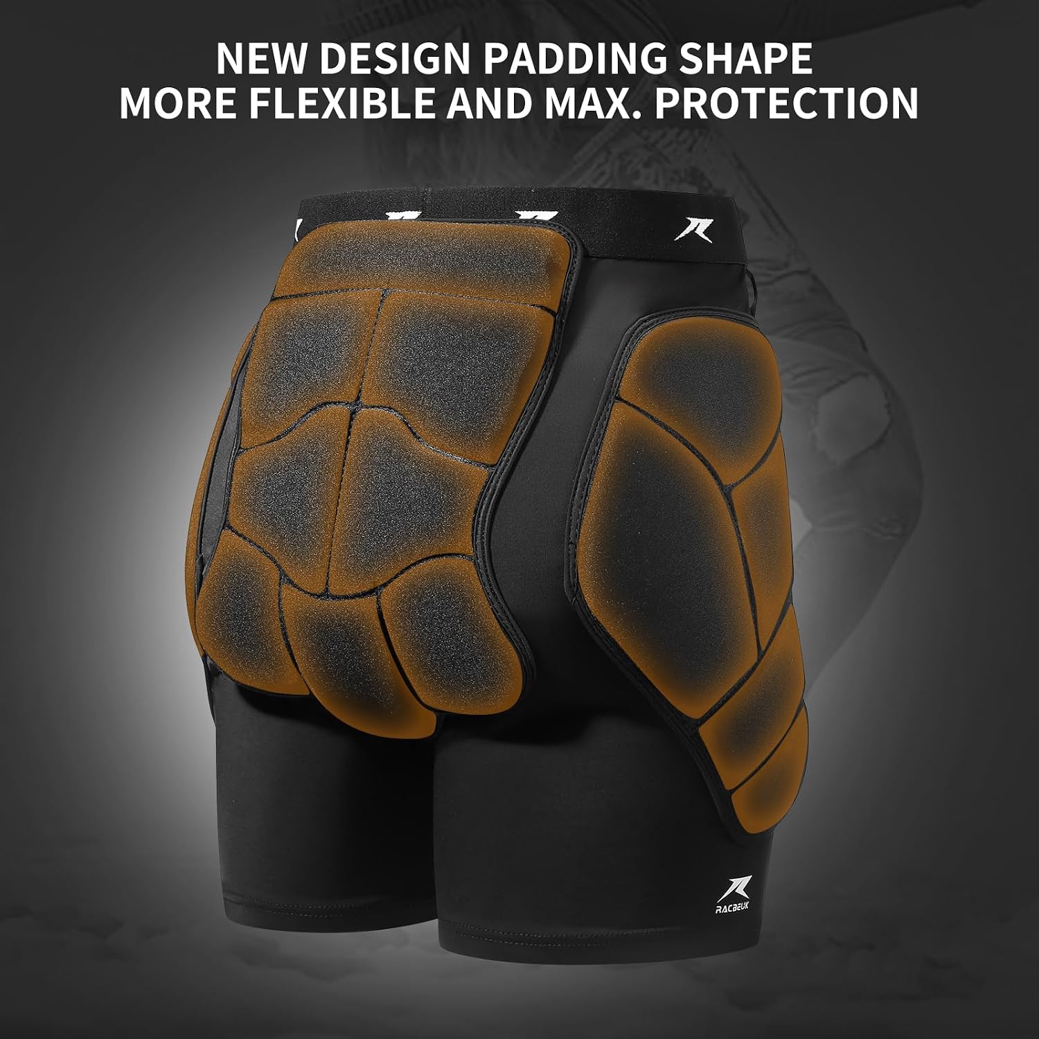 Bumsaver - Pantalones cortos acolchados para patineta, patinaje sob...