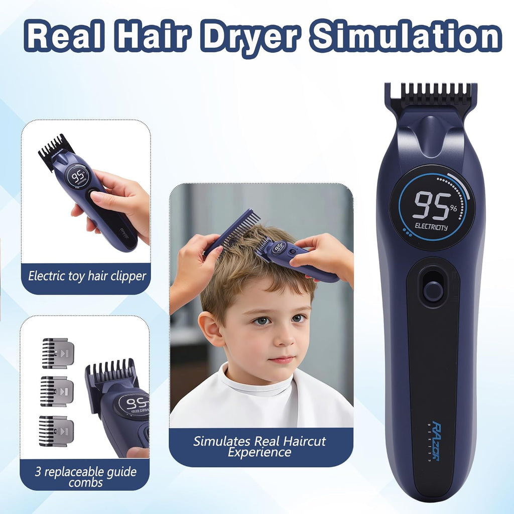 Juguetes de simulación para niños, kit de afeitado para niños peque...