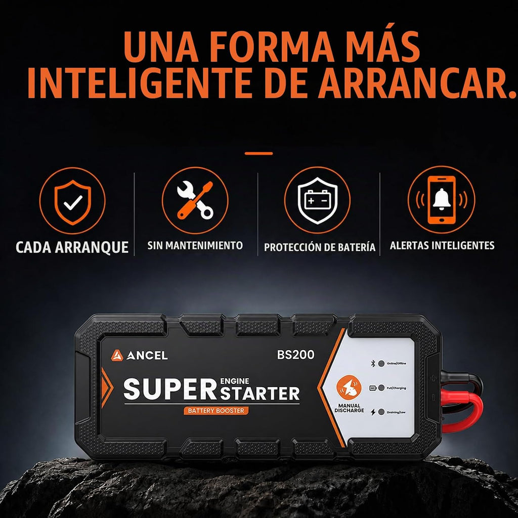 ANCEL BS200 Super Starter, sistema de arranque de salto conectado |...