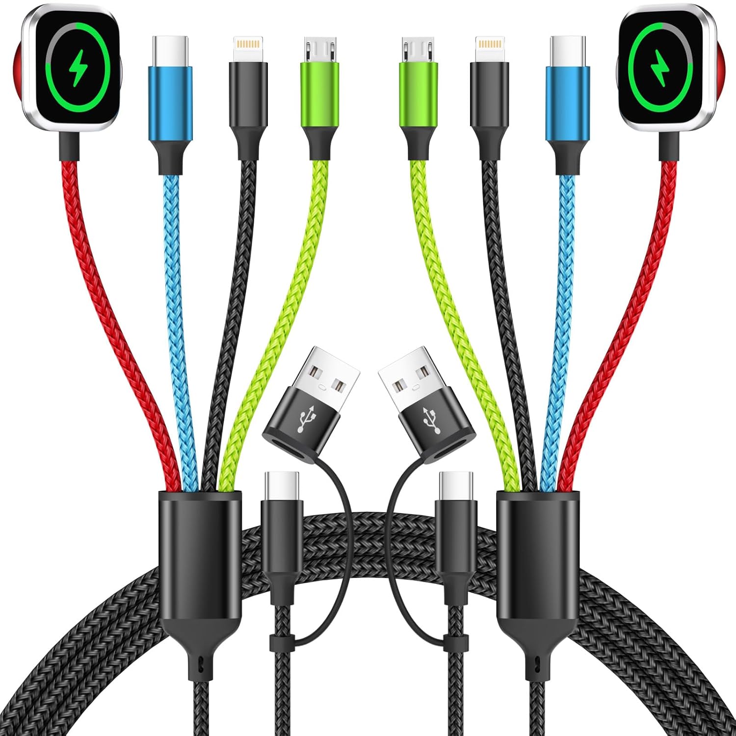 Travel Essentials Cable de Carga Múltiple 4 en 2 para Cargador de A...