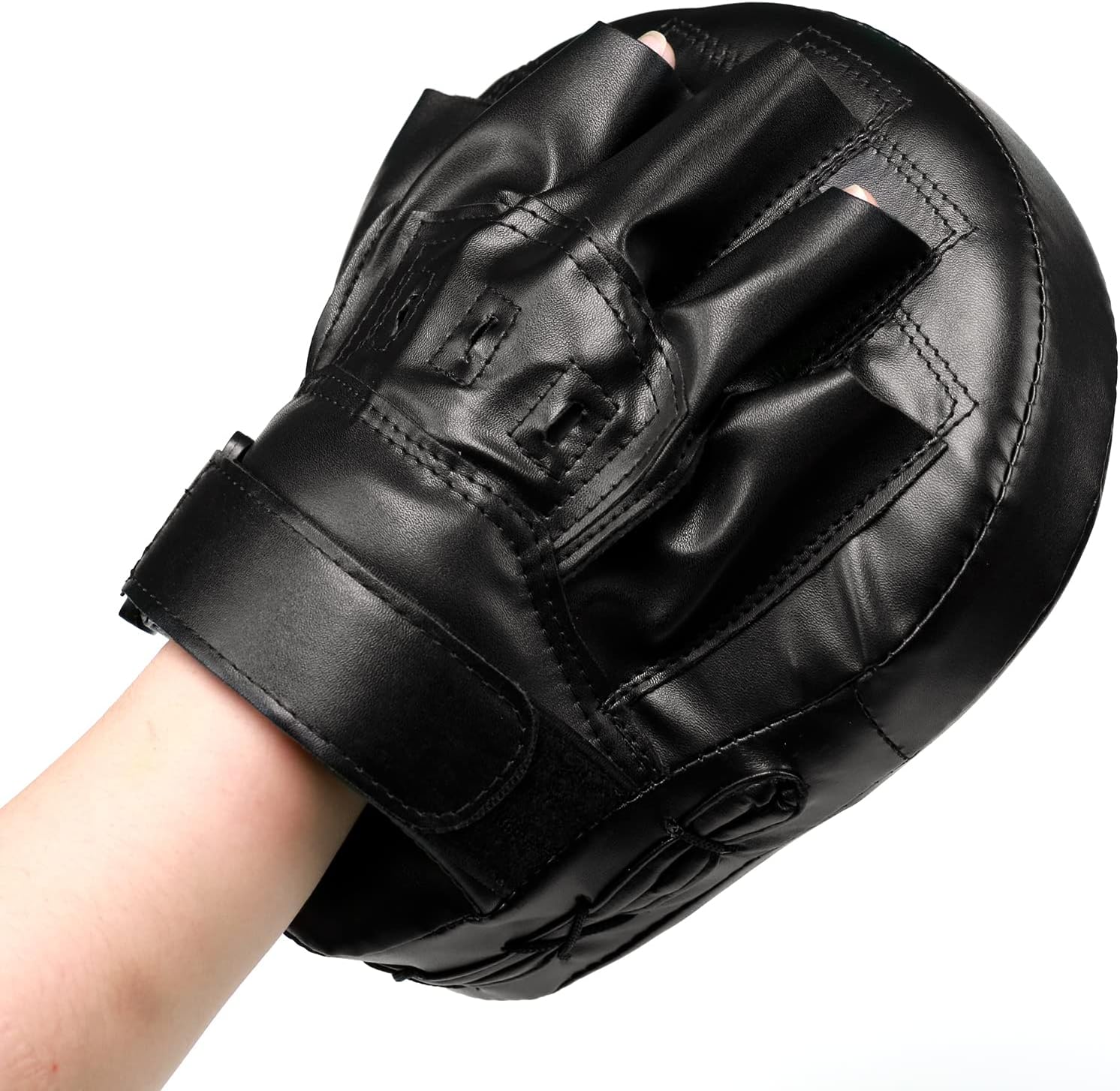 Valleycomfy - Manoplas de boxeo curvadas de piel sintética para ent...