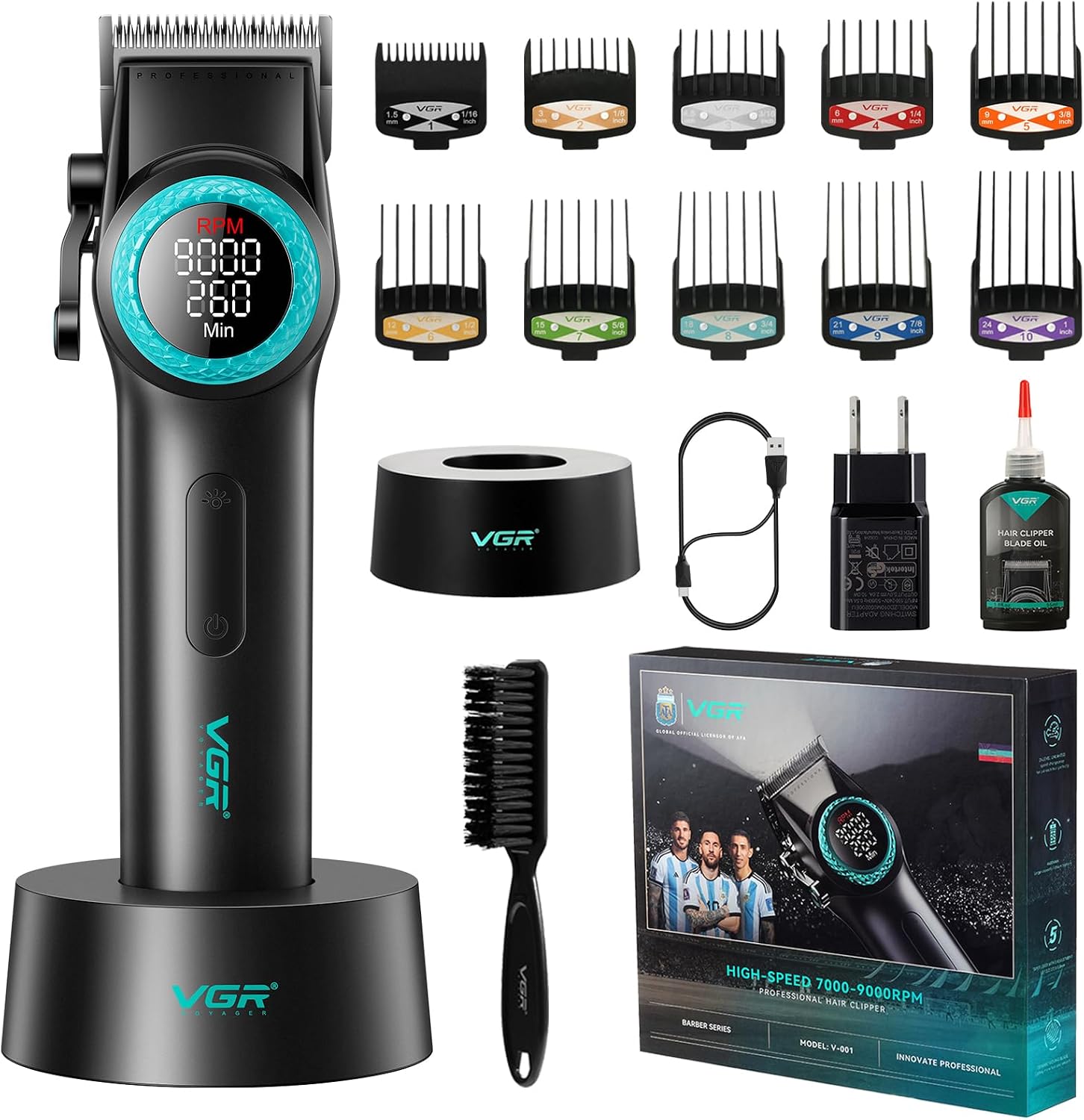 VGR 001 - Cortadora de pelo profesional para hombres, cortadora de...