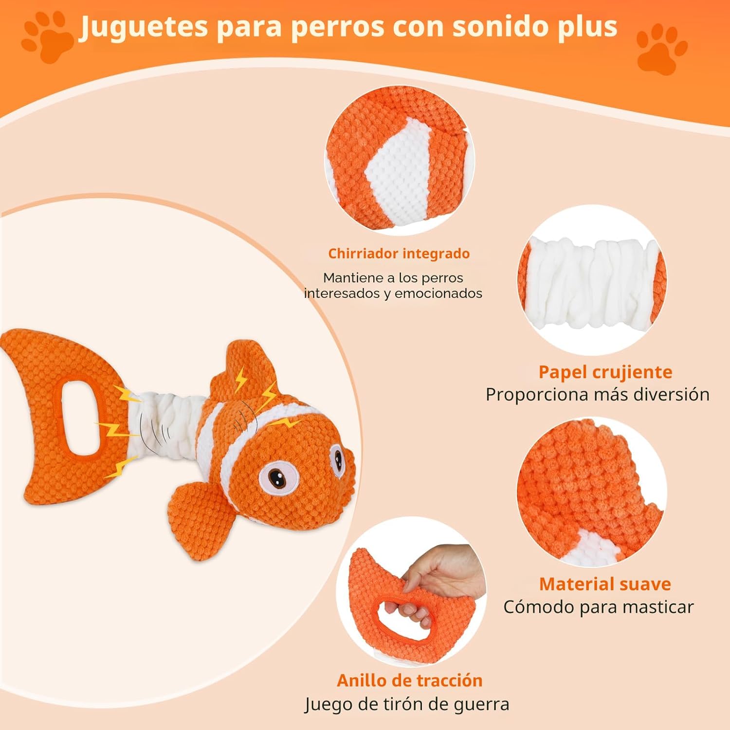 Molantaule Juguetes Chirriantes para Perros, Juguetes Interactivos...