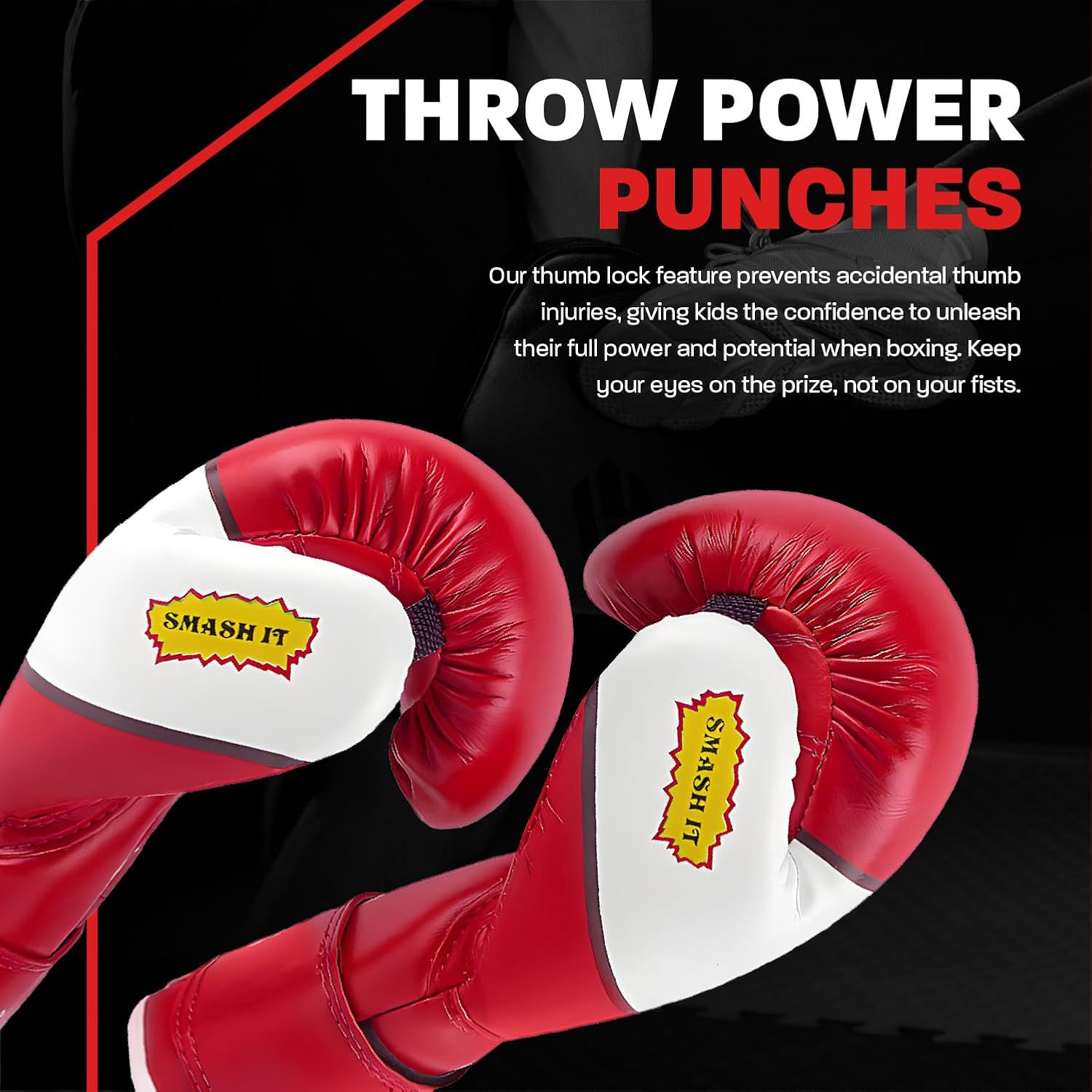 Guantes de boxeo para niños, saco de boxeo juvenil, guantes de Kick...