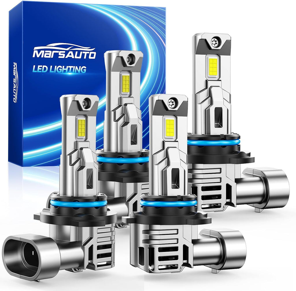 Marsauto Bombillas LED 9005\/HB3 9006\/HB4, 120,000 lúmenes, 20 vec...