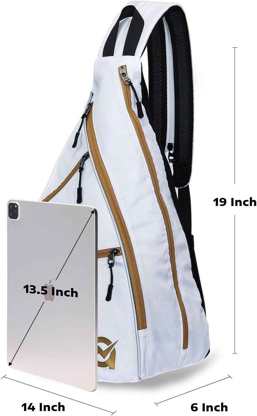 A11N SPORTS Bolsa de Pickleball, Bandolera Reversible con Correa Cr...