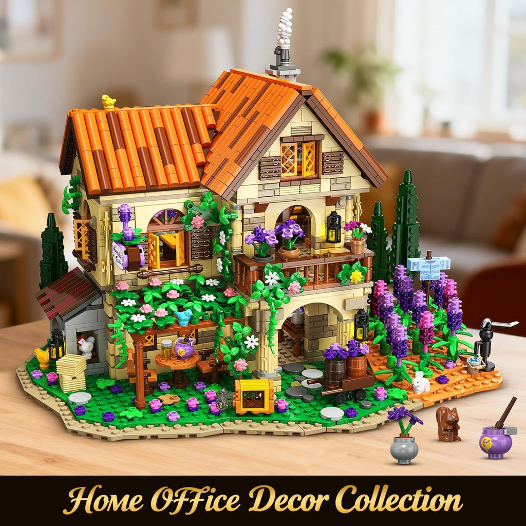 INSOON Lavender Manor House - Juego de construcción de casa con luc...