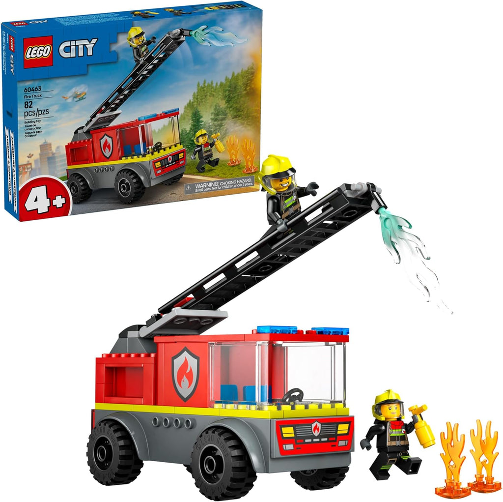 Camión de Bomberos con Escalera de LEGO City - Juguetes de Camiones...