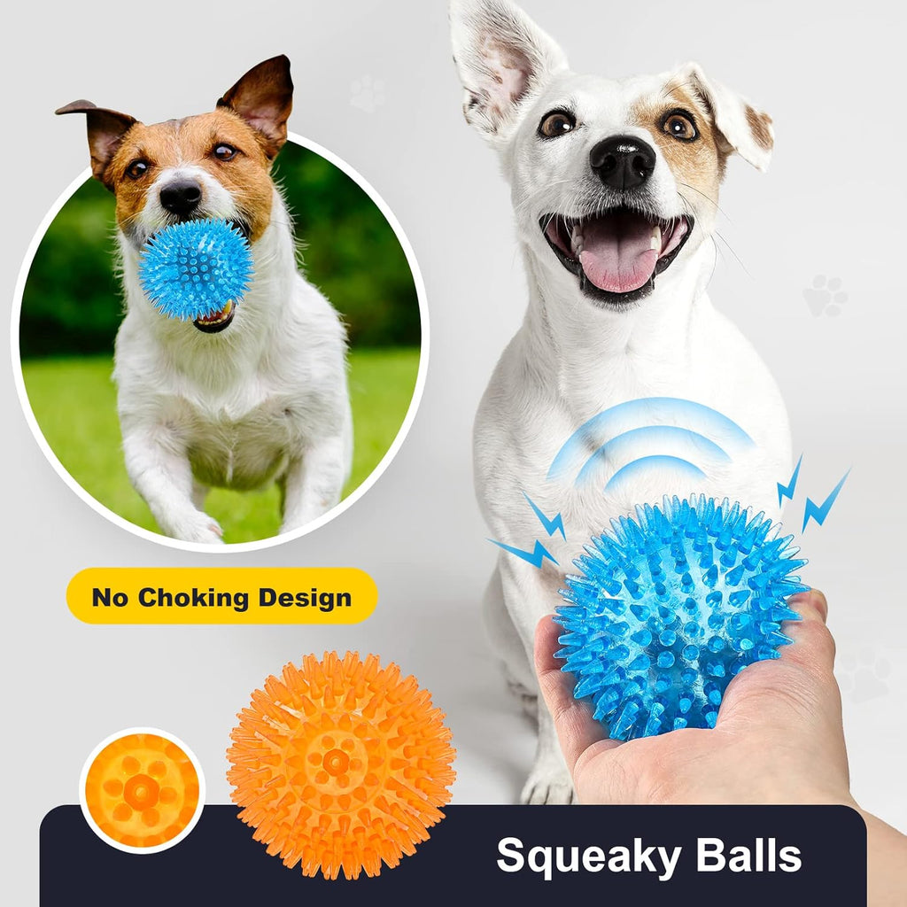 VITEVER Pelotas chirriantes de juguete para perros pequeños y media...