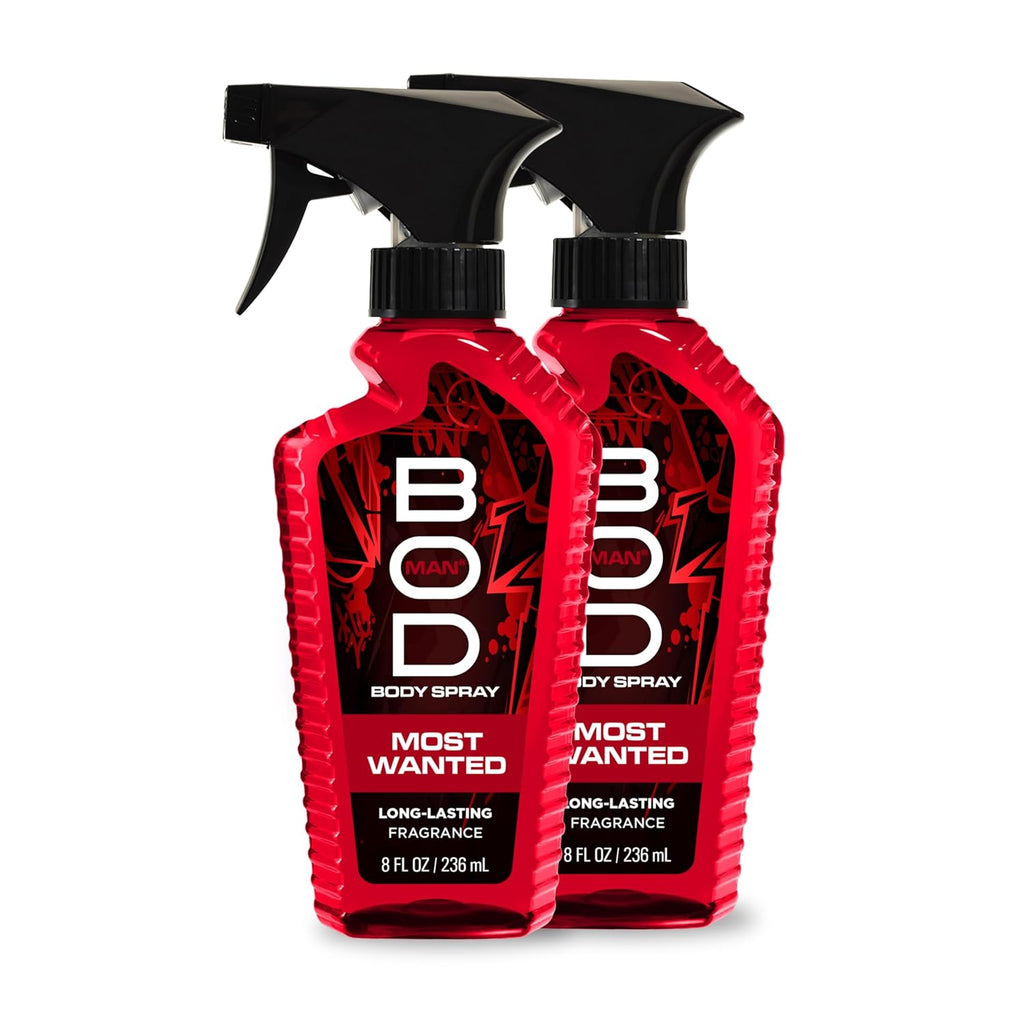 BOD man Fragancia corporal en aerosol, Most Wanted, 8 onzas líquida...
