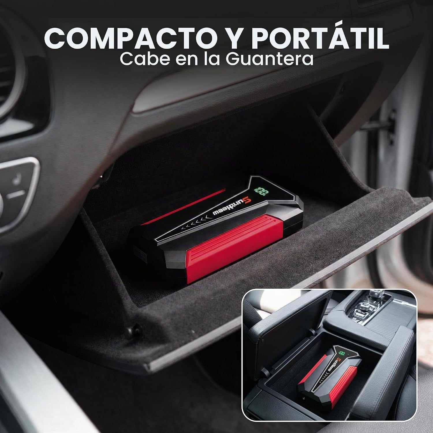 Jump Starter Power Bank de 8000 mAh (hasta 6.5 L de gasolina\/5.0 L...