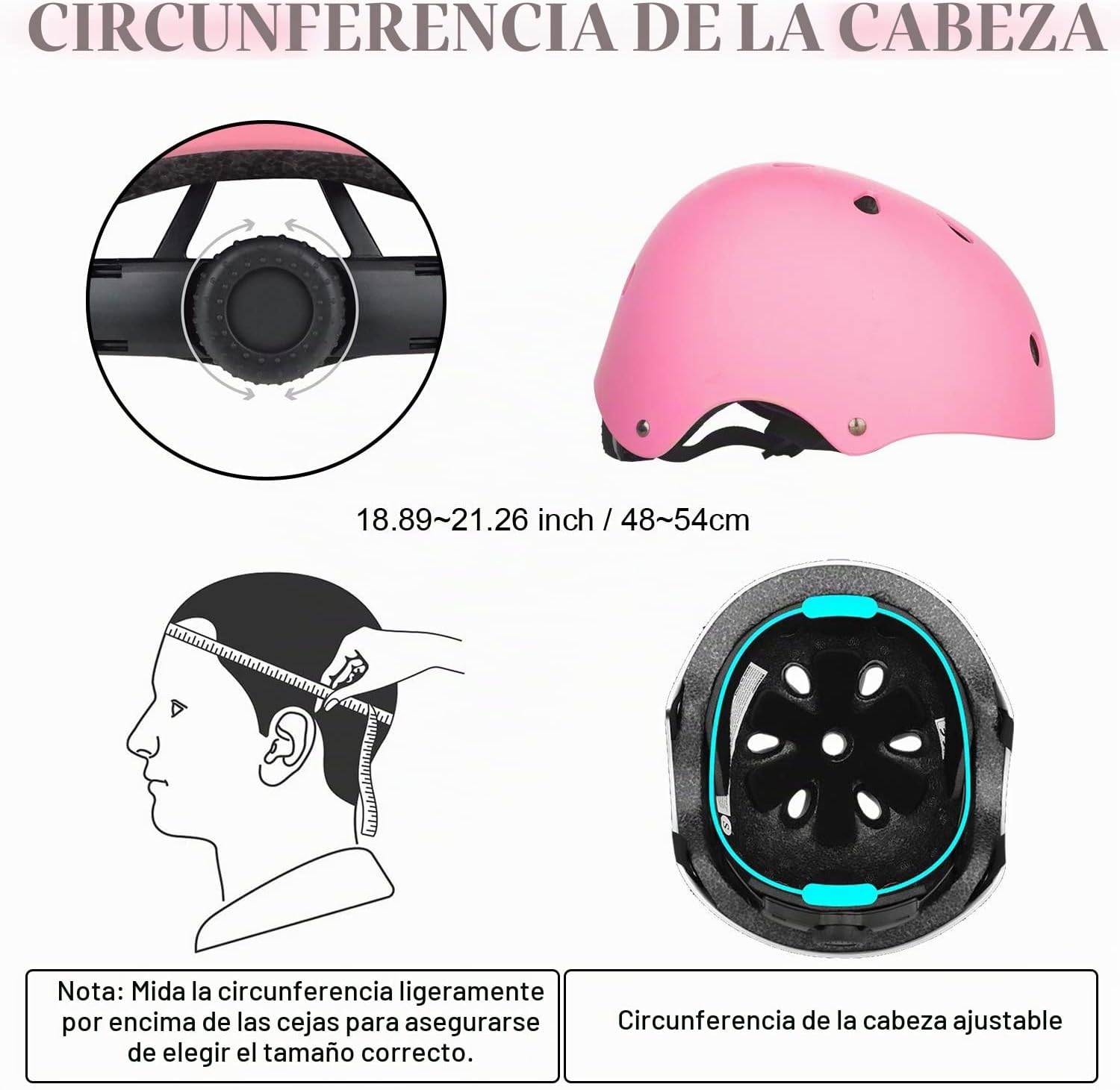 WayEee Juego de casco de bicicleta para niños, rodilleras, equipo d...