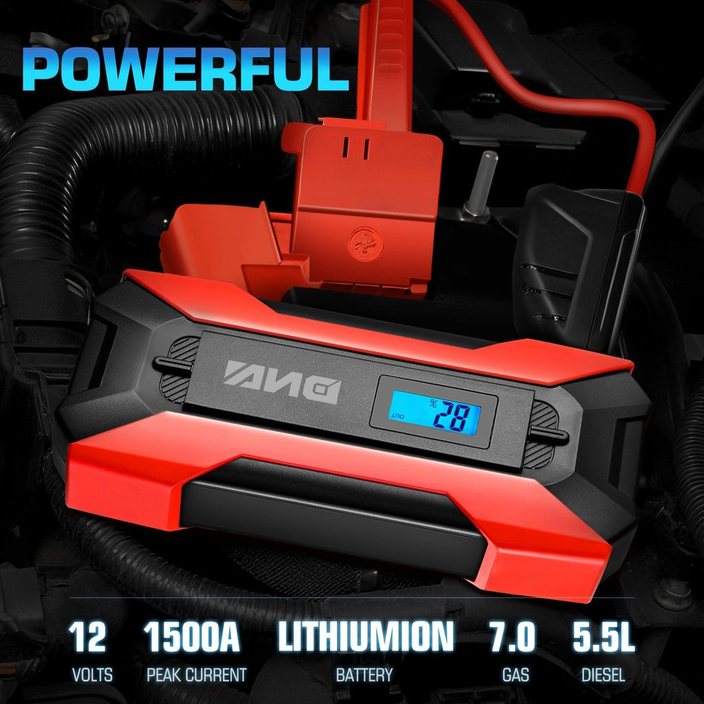 DNA Motoring TOOLS-00214 12V 1500A 15000 mAh Arrancador de batería...