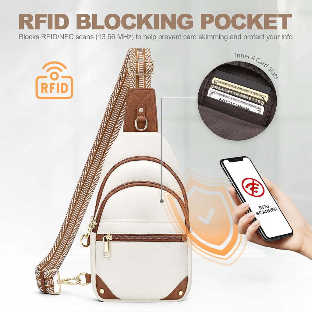 SYTRAH Bolsas cruzadas antirrobo para mujer, bolsa de viaje RFID, b...