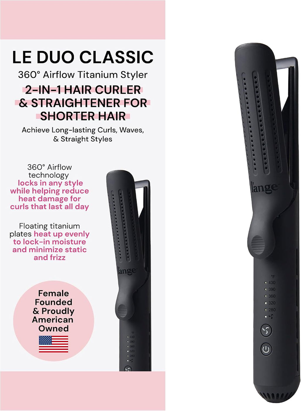 L'ANGE HAIR Le Duo Estilizador Estándar de Flujo de Aire 360° |...