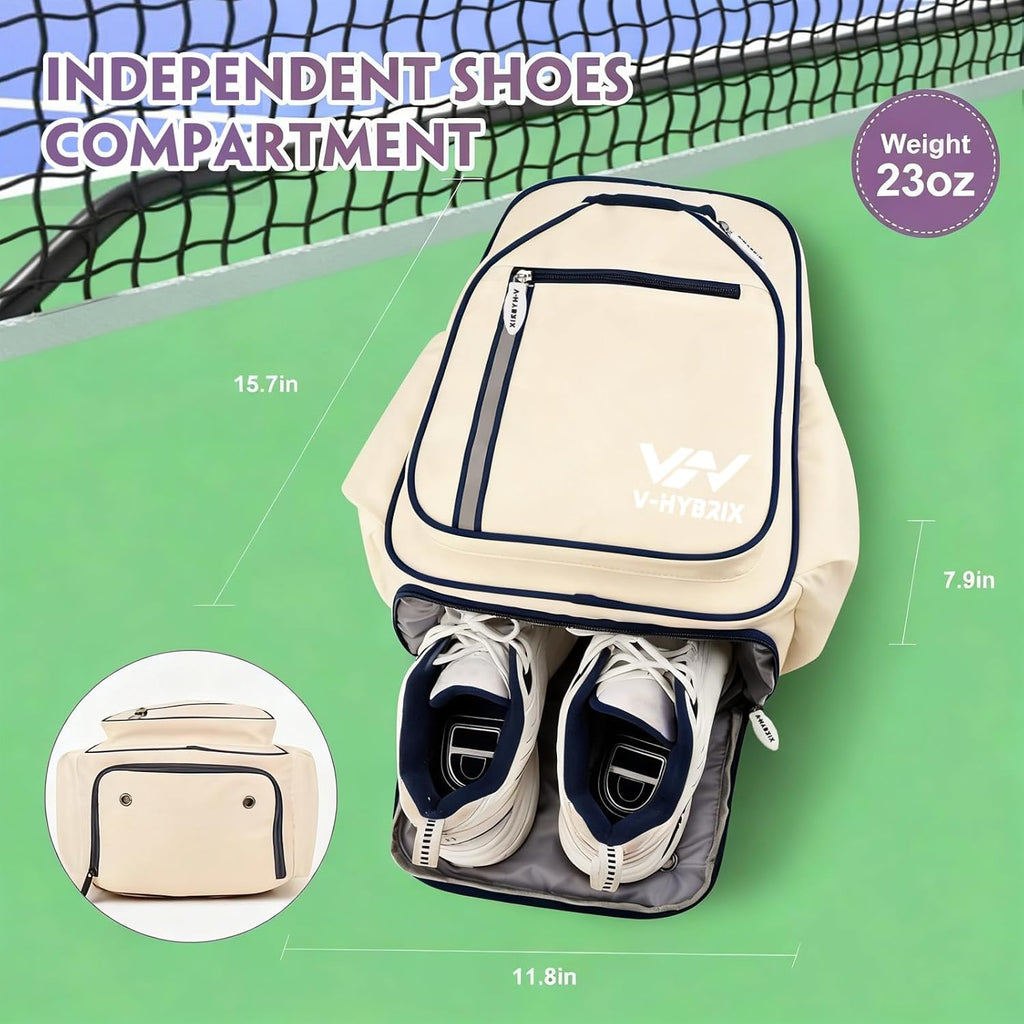 VHYBRIX Bolsas de pickleball, mochila impermeable de lujo de 30 lit...