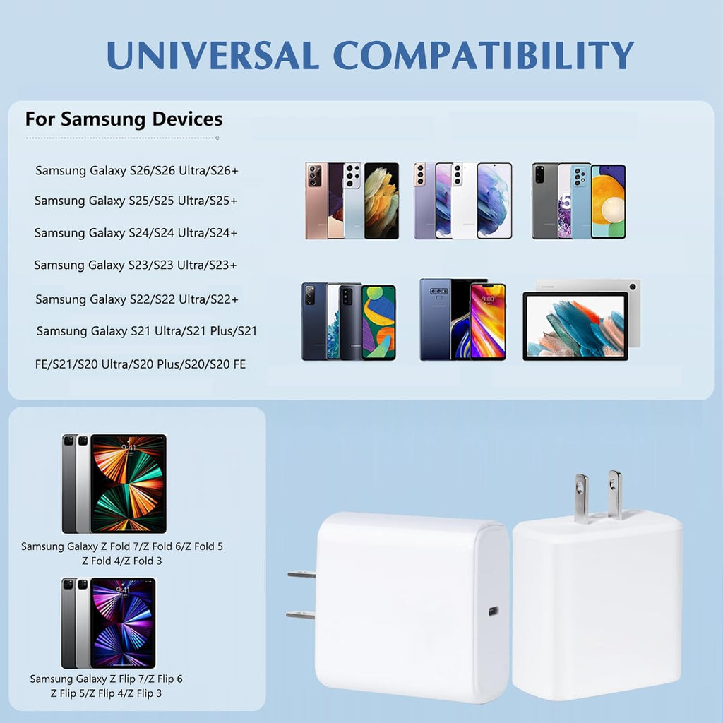 Fast USB C Charger for Samsung,45W Samsung Charger Fast Charging Bl...
