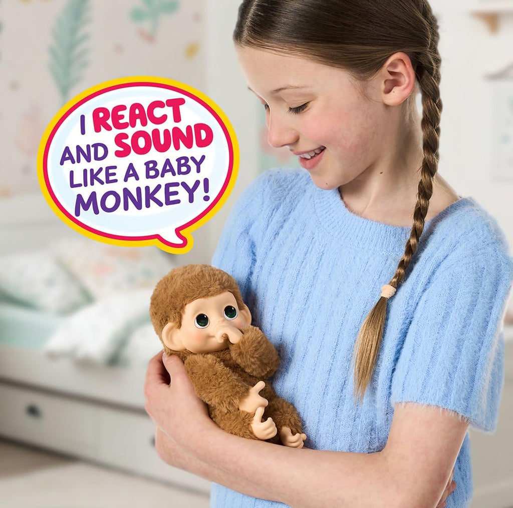 Little Live Pets Baby Monkey Minis y Pepi Peach. Juguete interactiv...