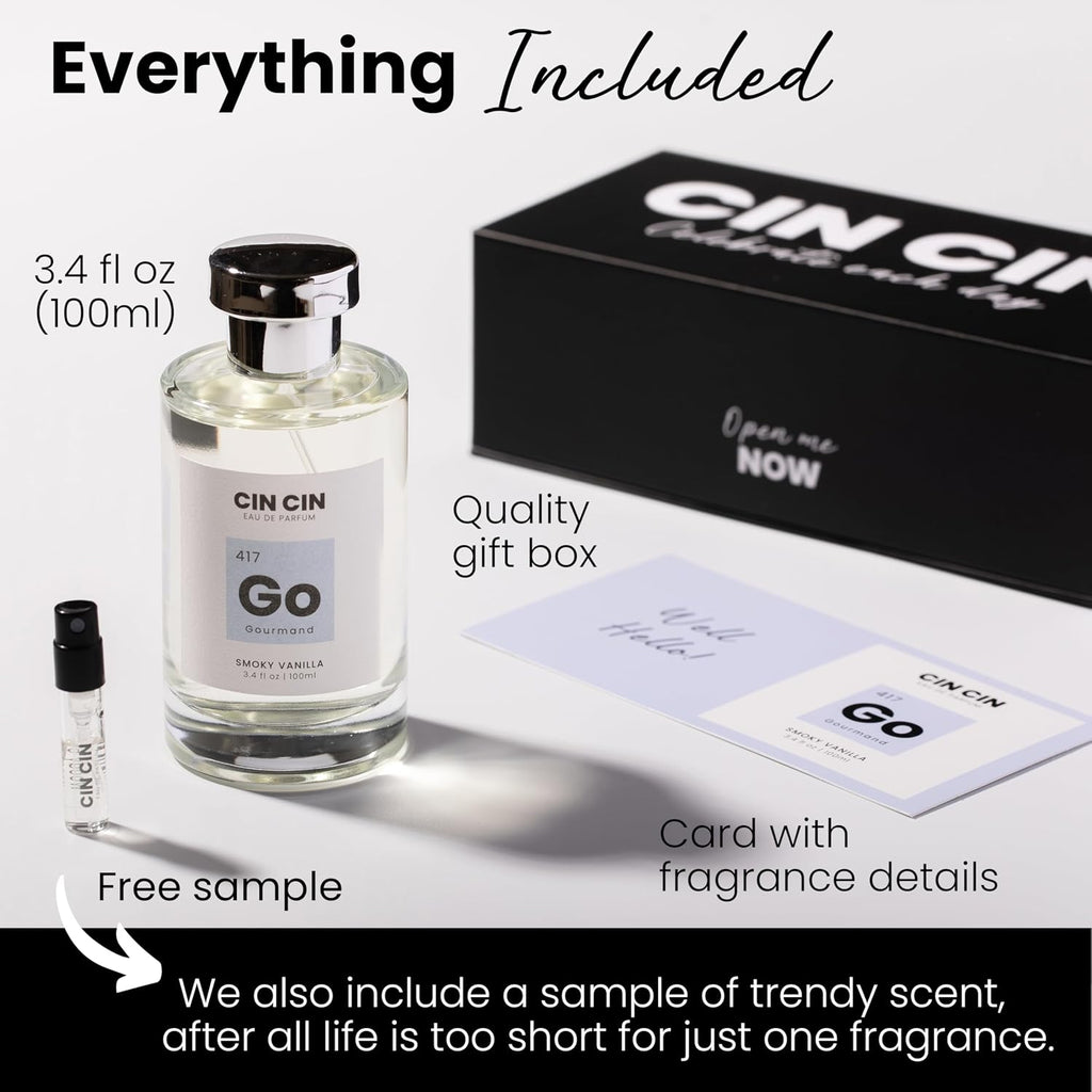 Cin Cin Smoky Vanilla - Gourmand 417 EDP 3.4 fl oz Inspirado en T.F...