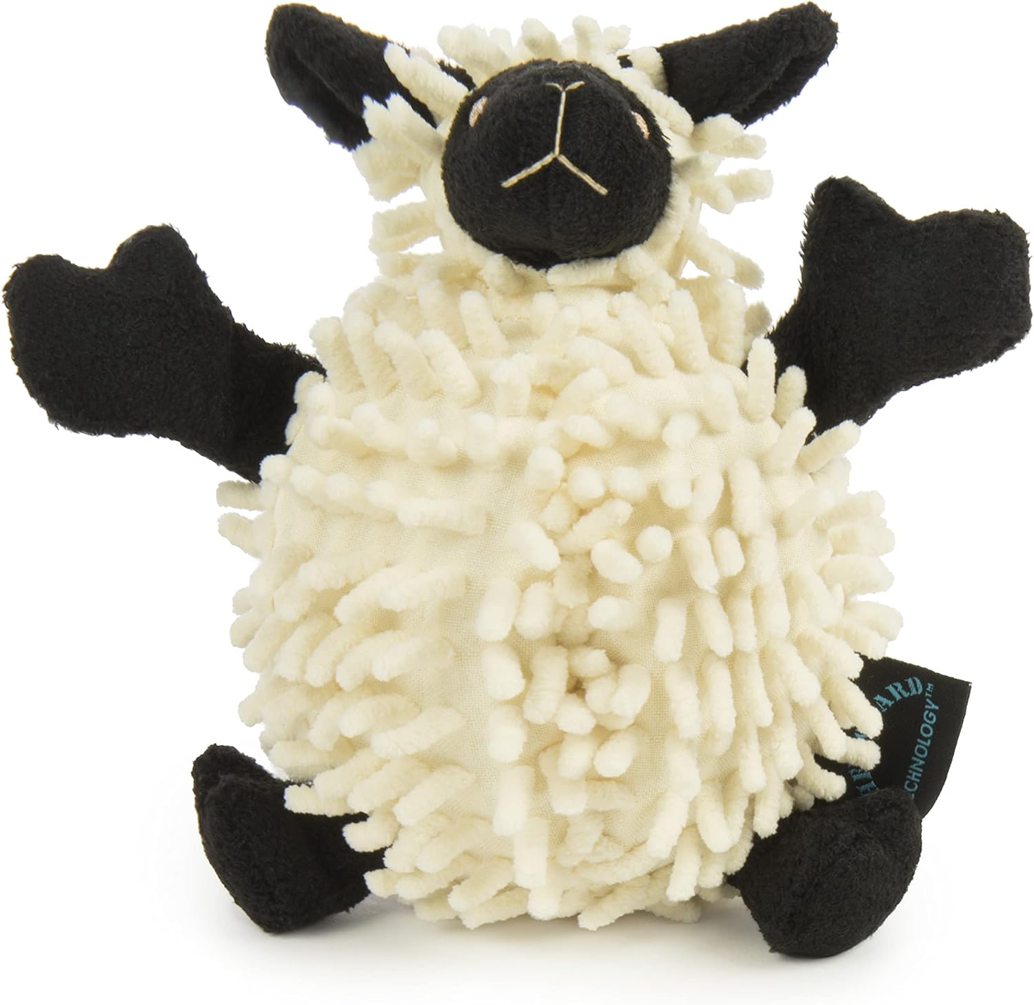 goDog Fuzzy Wuzzy Lamb - Juguete de peluche chirriante para perro,...