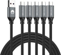Paquete de 5 cables USB C de 10 pies, USB A a USB-C de 10 pies tipo...