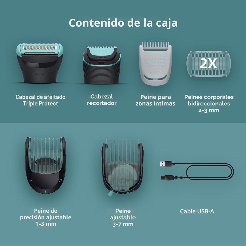 Philips Norelco Body Groomer 5000 Series, Afeitadora y recortadora...