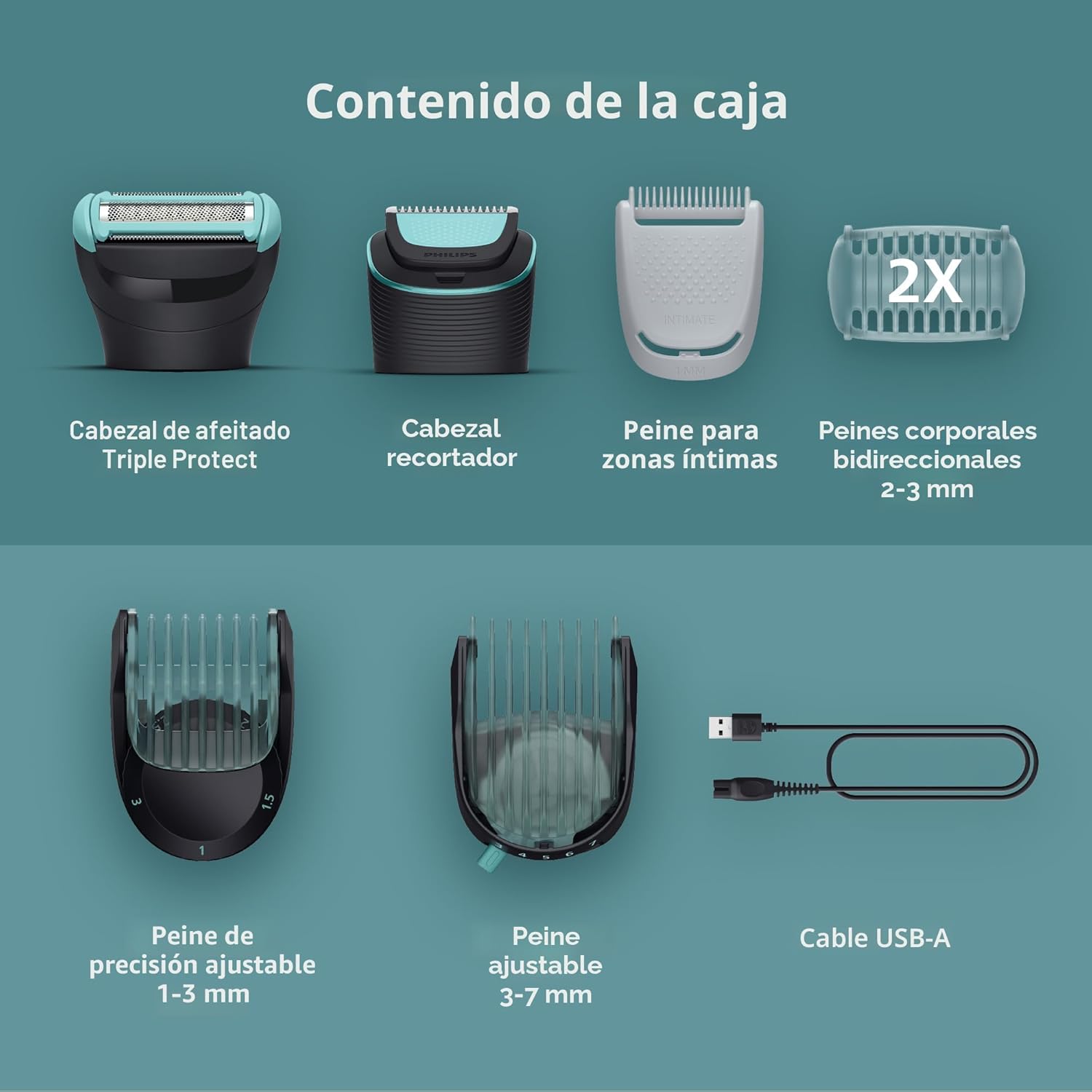 Philips Norelco Body Groomer 5000 Series, Afeitadora y recortadora...