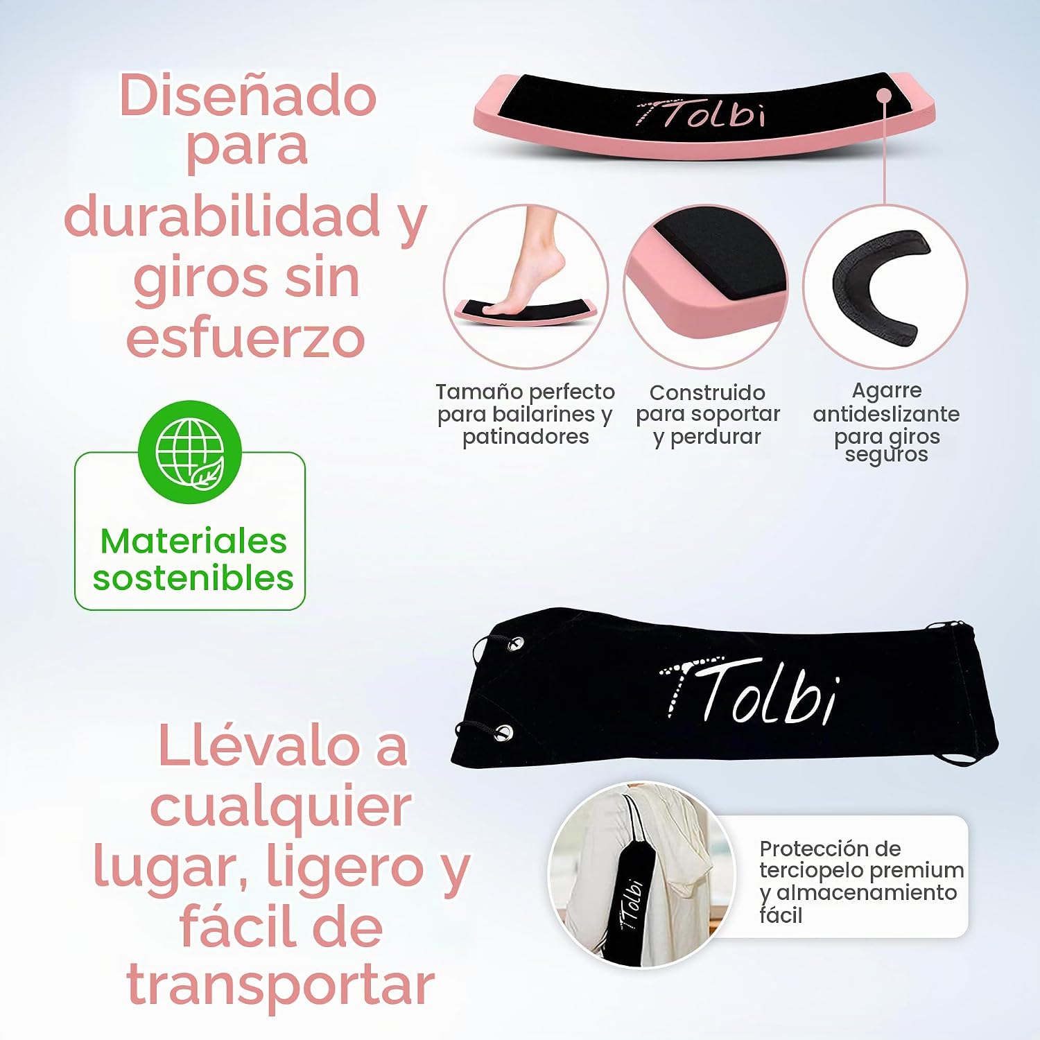 Tabla de giro premium para bailarines y patinadores \u2013 Mejora l...