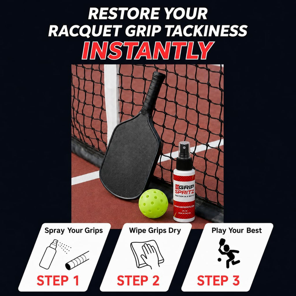 Grip Spritz Spray de agarre Pickleball | Restaura la pegajosidad de...