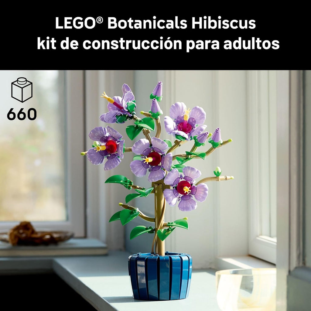 LEGO Botanicals - Juego de construcción de flores de hibisco - Bloq...