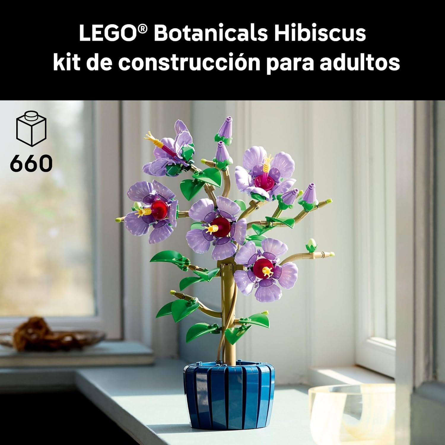 LEGO Botanicals - Juego de construcción de flores de hibisco - Bloq...